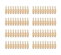 Kznifmk 80 PièCes SéRies 1/8 Pouce DN6 en Laiton Jaillissant PulvéRisation d'eau Buses Universel Rideau d'eau Buse Paysage Jardin Jardin ÉTang DéCoration