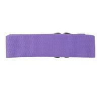 Kznifmk Accessoires de Yoga Taille Reglable de Fitness de Jambe, Sangle d'entrainement de Stretch de la Longueur de 180 CM avec Anneau-D,Ceinture en Coton avec Boucle Violet Fonce