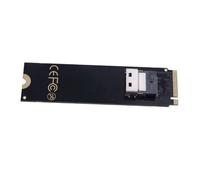 Kznifmk Adaptateur M.2 NVMe vers Slimline SAS SFF-8654 NGFF M.2 M Key vers Carte Adaptateur SFF 8654 Carte Convertisseur SFF-8654 pour Carte Mère