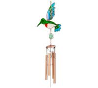 Kznifmk Attrape-Soleil D'Oiseau Taché, Prismes de Boule de Cristal D'Oiseau Ornement de Cristaux Suspendus Carillons Éoliens Verts