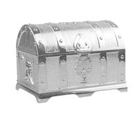 Kznifmk Boîte Cachée de Pirate de Chasse Pulvérisée en Argent, de Maison Décoratif en Plastique pour Enfants, Cadeaux de Décoration de Fête Rétro