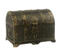 Kznifmk Boîte Cachée de Pirate de Chasse Ronde en Bronze, de Maison Décoratif en Plastique pour Enfants, Cadeaux de Décoration de Fête Rétro