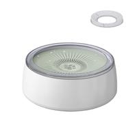 Kznifmk Bol D' pour Animaux de Compagnie 3L, Bol D' pour Chien, sans Déversement, avec Tapis à Alimentation Lente, Distributeur D' Anti-Éclaboussures de 101 Oz, Vert