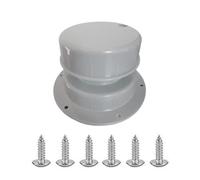 Kznifmk Capuchon D'Aération de Plomberie RV Capuchon D'Aération de Toit RV Couvercle D'Aération D'Égout de Toit RV pour Tuyau de 1 à 2 3/8 Pouces HJ403 Pièces Gris Clair