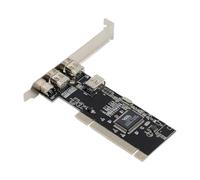 Kznifmk Carte PCI 1394 à 4 Ports Adaptateur de Carte Firewire pour Appareil Photo Numérique Carte de Capture HD DV sans Pilote Via pour PC de Bureau