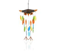 Kznifmk Cloche à Vent de Hibou, Carillons Éoliens de de Modèle de Hibou d'art Populaire en Fer pour Décoration Murale Suspendue, Belle Chambre D'Appartement