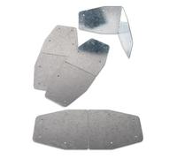 Kznifmk Coins de Lit de Jardin DIY Se Plient à N'Importe Quel Angle, Utilisation avec N'Importe Quel Bois de Construction, Acier, Argent, 4 Pièces