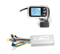 Kznifmk Contrôleur de Vélo Électrique Contrôleur de Scooter Électrique 124DX 24 V/36 V/48 V 500 W Contrôleur sans Balais avec Panneau D'Affichage LCD Installation Facile