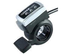 Kznifmk ContrôLeur de Vitesse D'AccéLéRateur au Pouce, Affichage LED, Indicateur de Puissance de la Batterie, AccéLéRateur de PoignéE D'AccéLéRateur de VéLo éLectrique - 36 V