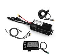 Kznifmk Contrôleur d'onde Sinusoïdale à Trois Modes pour Vélo Électrique 24 V/36 V/48 V avec Écran LCD S866, Connecteur Étanche 26 A pour Vélo Électrique 500 W 750 W