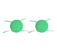 Kznifmk Coussins de Siège de Chaise Ronde, 2 Pièces Coussins de Chaise Circulaires Imperméables pour Intérieur Extérieur Jardin Salle à Manger Bureau Café A