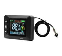 Kznifmk Écran LCD-GD02 pour Vélo Électrique, Panneau D'Affichage Tableau de Bord pour Batteries de 24V, 36V, 48V, 52V et 60V pour Trottinette Électrique avec Connecteur SM5+2PIN.