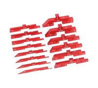 Kznifmk Ensemble de Blocs de Réglage de la Table de Fraisage en Bois, Mesure de la Hauteur, de la Profondeur et Angle, Jauge Rouge en Alliage D'Aluminium de Précision pour les Tables de Fraisage.