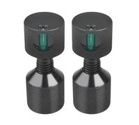 Kznifmk Ensemble de Broches à Deux Trous 1-1/8 Pouce en Aluminium 6061 Broche D'Alignement à Bride à 2 Trous avec Niveau Noir