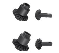 Kznifmk Ensemble D'Engrenages Coniques D'Essieu Hélicoïdal Overdrive pour Chenille RC 1/18 Redcat -18 Mises à Niveau de L'Essieu et Pièce 10T 18T + 10T 20T