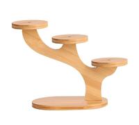 Kznifmk Étagère D'Exposition à 3 Niveaux en Bois pour Plantes, Présentoir de Bureau, Présentoir à Cupcakes, Présentoir à Parfums