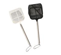 Kznifmk Filet de Pêche Carré pour Aquarium, Équipement de Pêche Extensible à Long Manche pour Attraper des Poissons, des Crevettes, Équipement de Pêche Propre