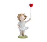 Kznifmk Fille Tenant Un Ballon, Décoration de Salon, Paix, Anti-Guerre et Amour, B