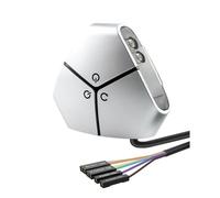 Kznifmk Interrupteur d'alimentation/Redémarrage de PC de Bureau avec Double Bouton USB Externe, Cordon D'Extension d'alimentation et Interrupteur Marche/Arrêt pour Bureau B.