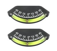 Kznifmk Jauge de Niveau pour Véhicule de Camping-Car, Jauge de Niveau de Remorque, Inclinomètre avec Haute Définition, Jauge D'Inclinomètre 2 Pièces