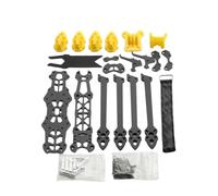 Kznifmk KIT de Cadre FPV Mark4 7 Pouces 295 mm pour Contrôle de Vol F4/F7 Série 28, Hélice de Moteur sans Balais pour Drone de Course RC-Jaune