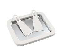 Kznifmk Machine à Crème Glacée avec 2 Grattoirs, Plaque Multifonctionnelle pour Sorbetière au Yaourt, Assiette Multifonctionnelle pour Aliments Frits Sucrés et Froids