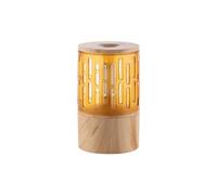 Kznifmk Machine D'Aromathérapie à Flamme Chambre Silencieuse Bougie Atmosphère Lumière Aromathérapie Humidificateur Diffuseur A