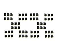 Kznifmk Manches de Doigt En Fibre de à 18 Broches pour Les Jeux Mobiles Contact Manches de Doigt D'écran Noir et Jaune (120 Pièces Séries)