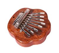 Kznifmk Mini Kalimba 8 Touches Exquis Doigt Pouce Piano, Cadeau pour les Débutants Amateurs de Musique, Pendentif Mignon Griffe Facile à Installer