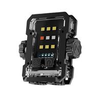 Kznifmk Mini Lampe Porte-Clés Multifonction Rechargeable à Longue Autonomie, Lumière Vive, Avertissement, Lampe de Poche Portable pour L'Extérieur,