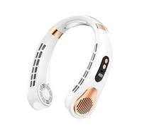 Kznifmk Mini Ventilateur de Cou Suspendu Portable Power Ventilador Ventilateur de Tour de Cou sans Lame Blanc