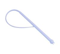 Kznifmk Mulated Mouse Tail Cat Toy Cat Teaser Funny Stick Silicone Longue Queue Pet Interactive Toys Bleu