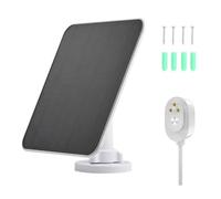 Kznifmk Panneau Solaire Étanche 5 W, Charge 5 V pour Caméra de Projecteur Annulaire et Port de Terminal Magnétique de Caméra Collante Annulaire