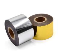 Kznifmk Papier D'Estampage à Chaud avec 1,5 X 400 Pieds, Papier D'Estampage à Chaud pour Machine de Bronzage Du Cuir, Décoration DIY Argent et Or