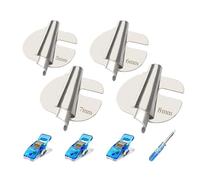 Kznifmk Pied-De-Biche pour Machine à Coudre, Ensemble de Pieds D'Ourlet, Fixation du Pied à Ourlet Large A