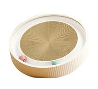 Kznifmk Planche à Gratter pour Chat Lit pour Chat Rond Résistant à l'usure Jouet pour Chat Plateau Tournant pour Chat Fournitures pour Chat A