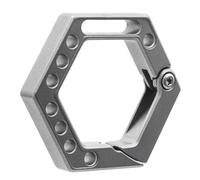 Kznifmk Porte-Clés en Alliage de Titane, Pendentif de Voiture, Gadget de Location, Porte-Clés Public, Installation Facile