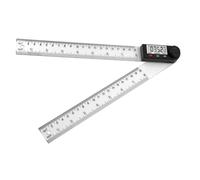 Kznifmk Règle D'Angle à Affichage Numérique, Règle de Précision 2 en 1 et Rapporteur D'Angle Numérique, (ABS-200MM)