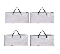 Kznifmk Sac Mobile Surdimensionné avec Fermeture Éclair et Poignée, Sac de Rangement Lourd, Sac de Rangement pour Boîte de Déménagement pour Nécessité de Dortoir