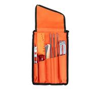 Kznifmk Scie à Bois Scie à Essence Scie Électrique Meuleuse à Chaîne Ensemble de Meulage en Alliage Ensemble de 9 Pièces