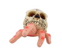 Kznifmk Simulation Résine Squelette Mains Statue Réaliste Main Os Crâne Ornement de Jardin Figurines Artisanat Accessoires Décoration de
