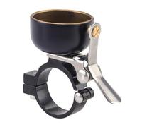 Kznifmk Sonnette de Vélo Rétro, Son Clair et Fort, Anneau de Guidon de Vélo de Montagne, de Sécurité, Alarme D'Avertissement de Cyclisme, Noir, Installation Facile, Facile à Utiliser