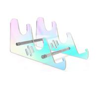 Kznifmk Support de Clavier D'Affichage à 3 Niveaux Support de Clavier en Acrylique Transparent Support de Clavier Mécanique D'Ordinateur Support Détachable