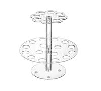 Kznifmk Support de Crème Glacée Transparent Support de Cône de Gâteau Outils de Cuisine de Cuisson Présentoir de Nourriture de Buffet de Mariage en Acrylique avec 2 Couches