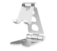 Kznifmk Support de Tablette Pliable et Réglable, Support de Bureau Portable, Support de Tablette, Argent