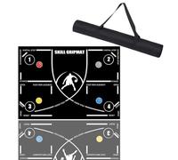 Kznifmk Tapis de Pas de Basket-Ball Tapis D'Entraînement de Pas D'Agilité Portable Tapis D'Entraînement de Basket-Ball Améliorer la Compétence de Vitesse de Basket-Ball