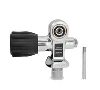 Kznifmk Tête de Bouteille D'Oxygène de Plongée sous-Marine, Cylindre de Valve, Bouteilles, Valve de Réservoir DIN/de Plongée 3/4 Pouces - 14 NPSM et Facile à Utiliser