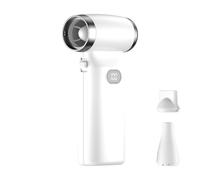 Kznifmk Ventilateur de Bureau à Jet Turbo Portatif 110000 TR/Min. Rechargeable, Le Mini Ventilateur de Bureau Violent de 6000mAh Propose 100 Vitesses de Vent.