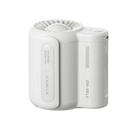 Kznifmk Ventilateur Électrique de Camping sans Lame à Fixation à la Taille sans Feuilles, Ventilateur Portable à Clip, Ventilateur D'Extérieur Silencieux sans Lame, Blanc