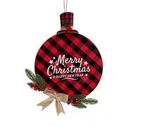 Kznifmk Wreath Ornement de NoëL Signe DéLicat Ferme Ornements Suspendus pour la DéCoration de Vacances